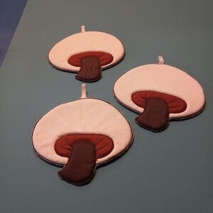 Mushroom Pot Holders/Wall Hanging